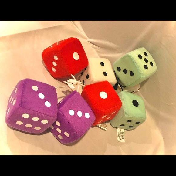 Hanging Fuzzy Dice - Picture 1 of 3